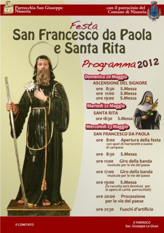 san Francesco santa Rita Nissoria